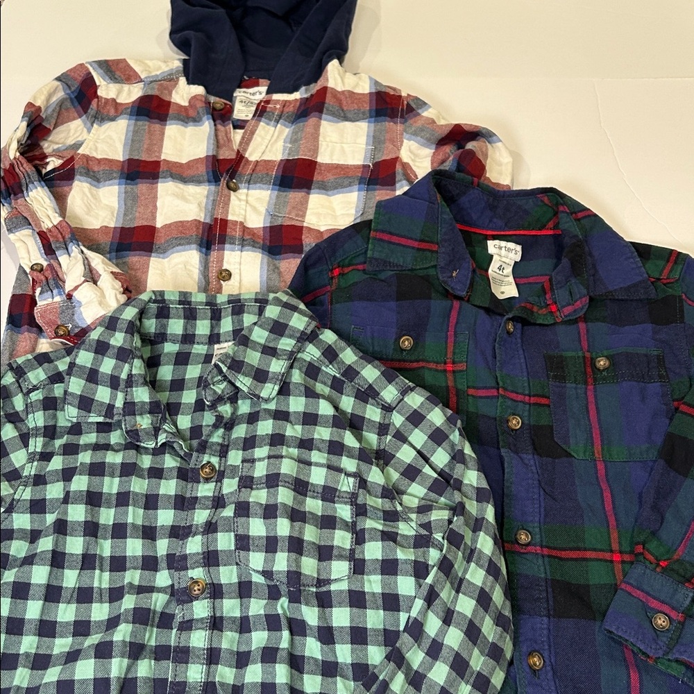 Carter's Button Down Shirt Trio | 4T